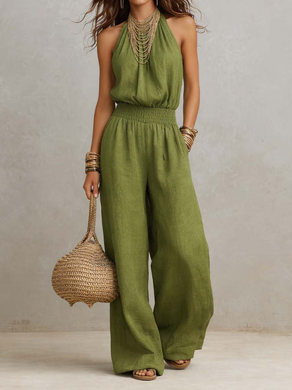 VALERIA | MONO ELEGANTE CON CUELLO HALTER
