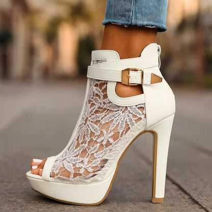 SOFIA | ZAPATOS ELEGANTE TELA MALLA
