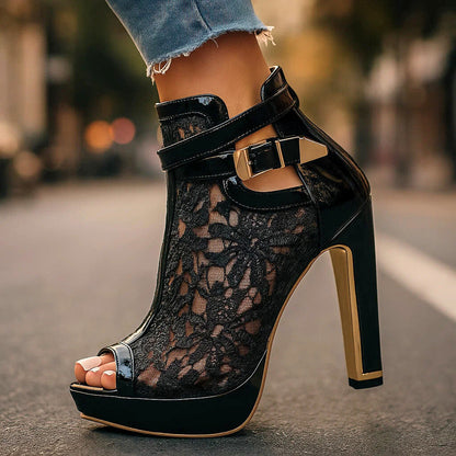 SOFIA | ZAPATOS ELEGANTE TELA MALLA