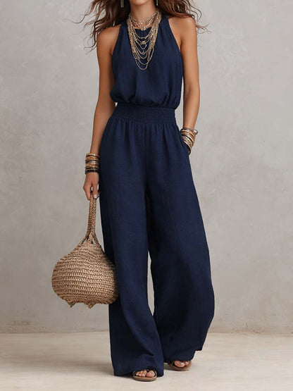 VALERIA | MONO ELEGANTE CON CUELLO HALTER