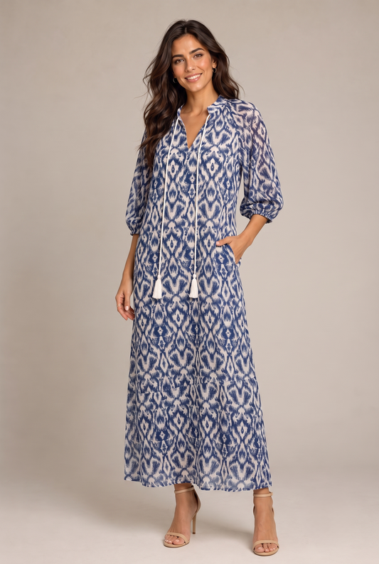MERCEDES | VESTIDO MIDI ESTILO BOHO