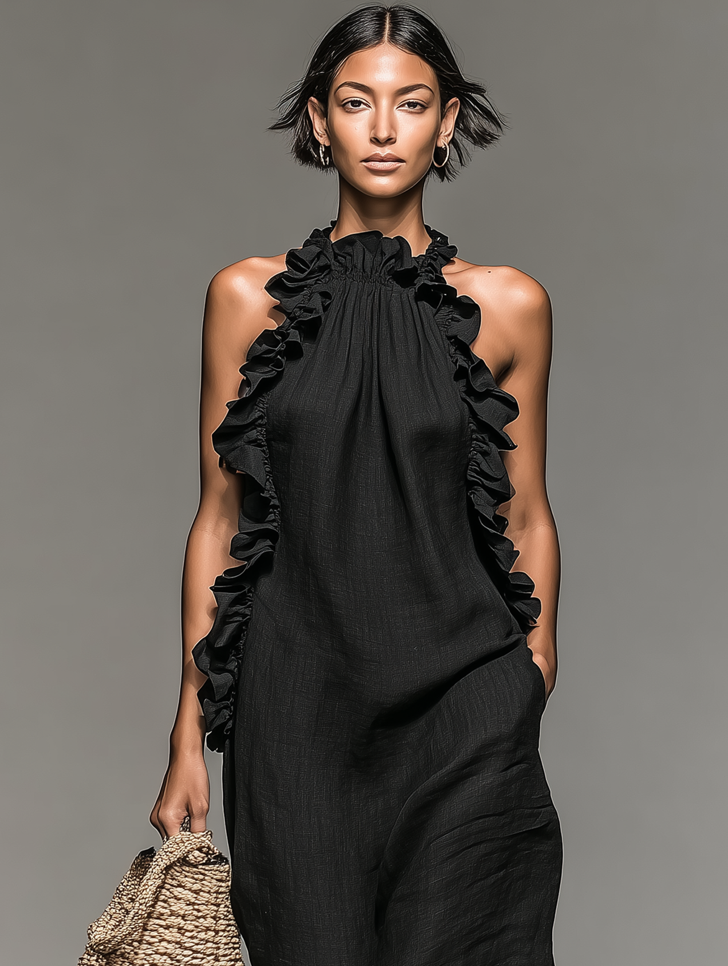Lora | Vestido maxi con bolsillos