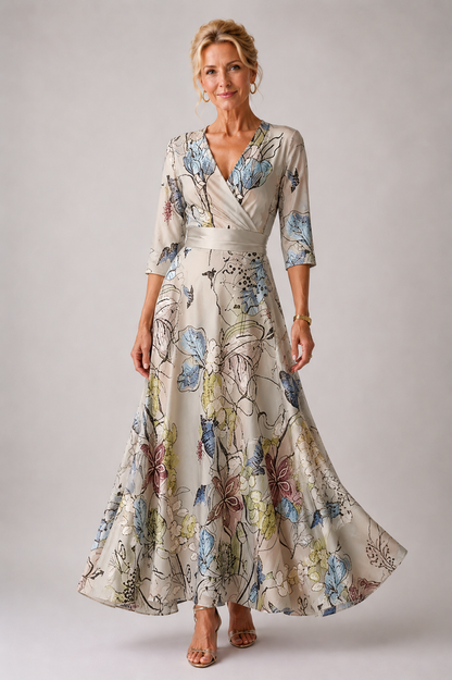 Sabina | Vestido refinado con estampado floral - Floral