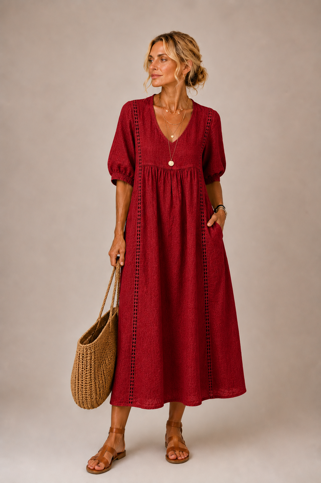 SOFIA | VESTIDO MIDI VERANIEGO