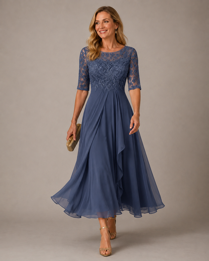 Romina | Vestido midi de encaje estilizado