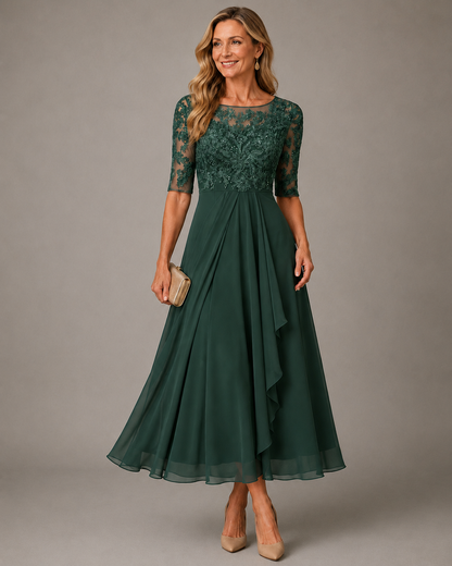 Romina | Vestido midi de encaje estilizado