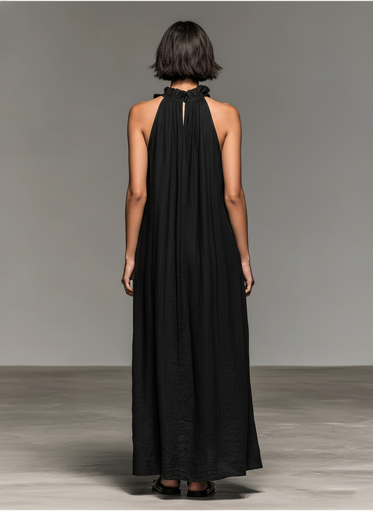 LUA | VESTIDO LARGO CON BOLSILLOS
