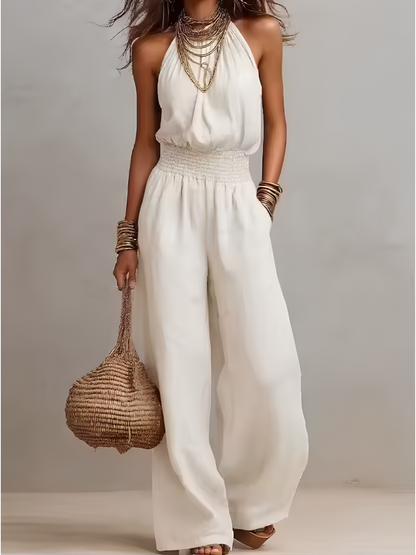 VALERIA | MONO ELEGANTE CON CUELLO HALTER