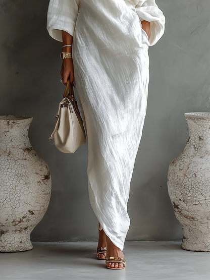 Beatrice | Vestido maxi monospalla de encanto refinado