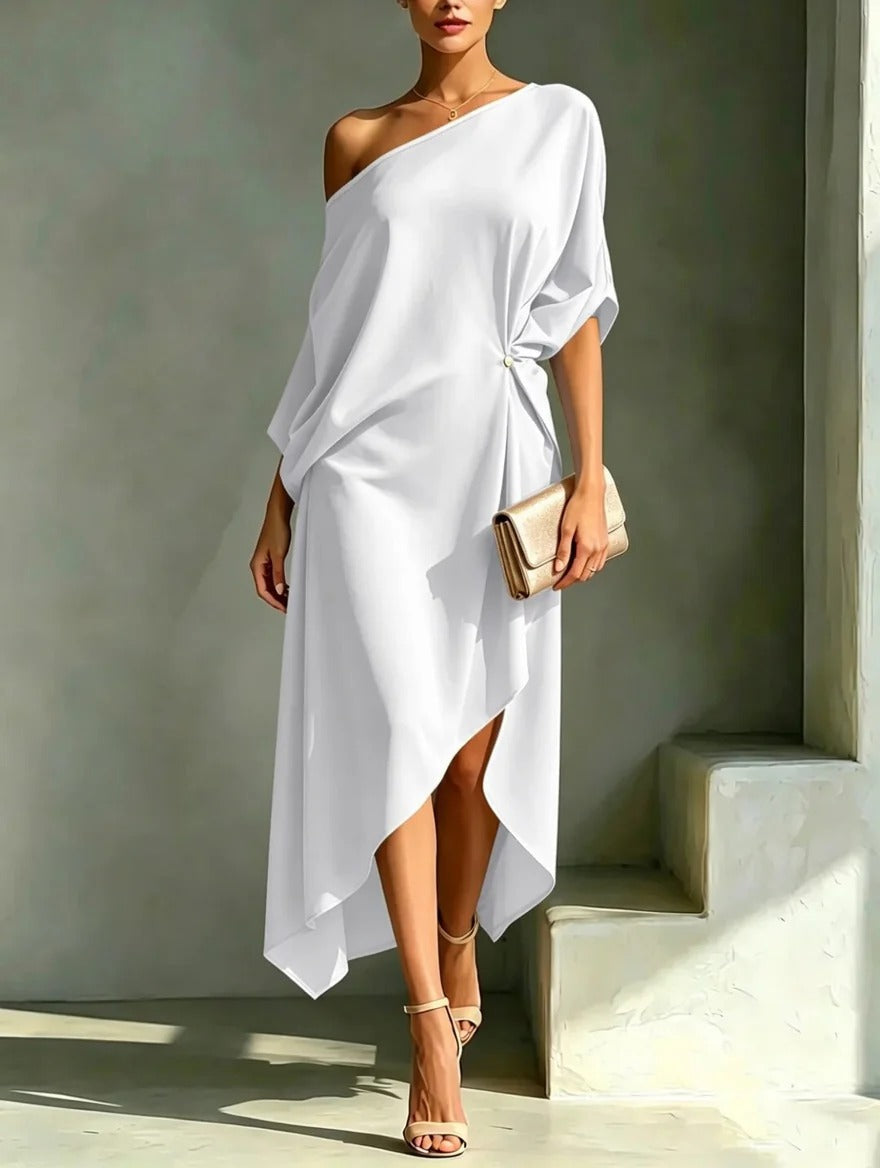 Clara | Vestido asimétrico elegante