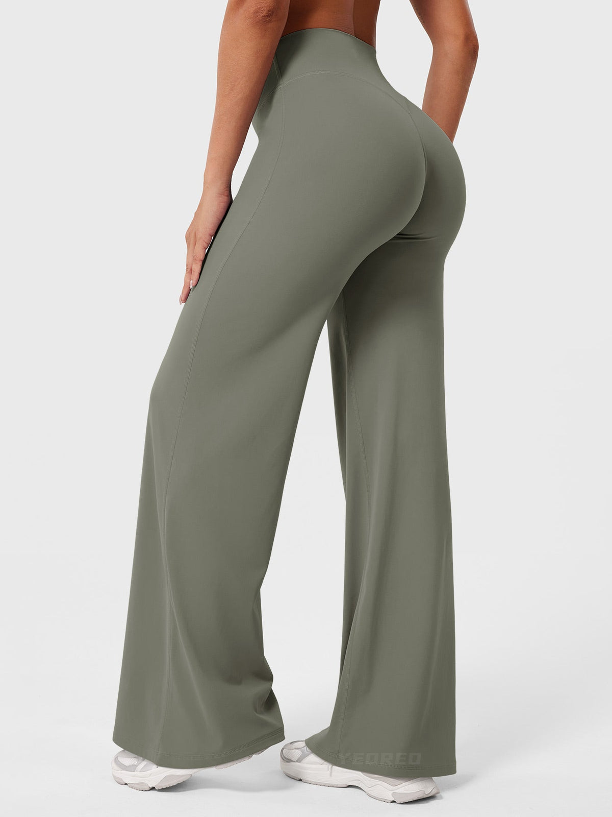 Leggings rectos ALEXA - color Verde Grisáceo
