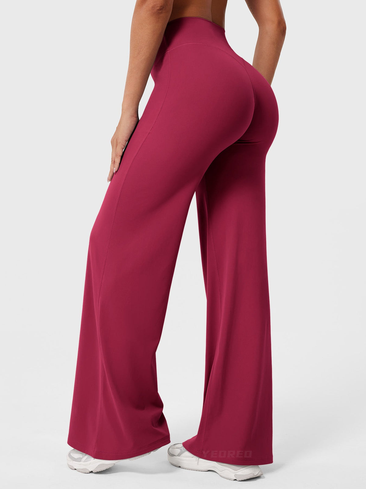 Leggings rectos ALEXA - color Rojo Rubí